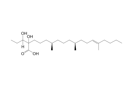 Anaphalisoic acid [5,9,13-trimethyleicos-5-en-17,18-diol-24-oic acid]