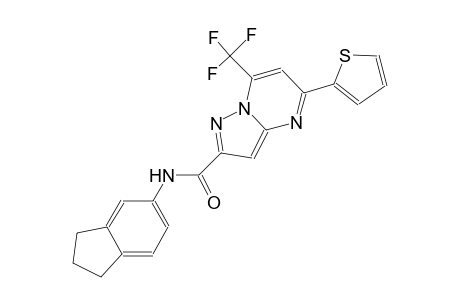 N-(2,3-dihydro-1H-inden-5-yl)-5-(2-thienyl)-7-(trifluoromethyl)pyrazolo[1,5-a]pyrimidine-2-carboxamide