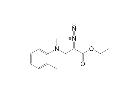 Ethyl 2-diazo-3-(methyl(o-tolyl)amino)propanoate