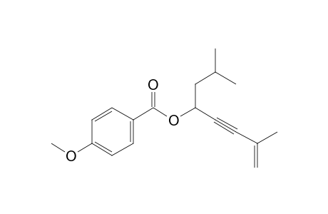 p-Anisic acid, 2,7-dimethyloct-7-en-5-yn-4-yl ester