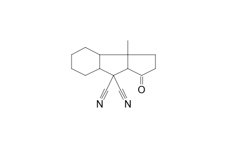 3-keto-8b-methyl-2,3a,4a,5,6,7,8,8a-octahydro-1H-cyclopent[a]indene-4,4-dicarbonitrile