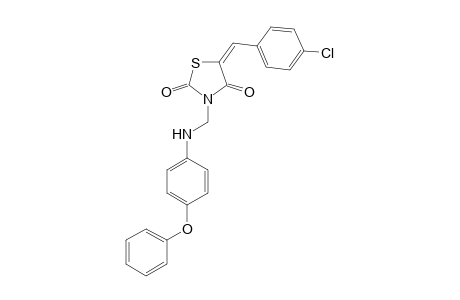 5-(4-Chlorobenzylidene)-3-[(4-phenoxyanilino)methyl]-2,4-thiazolidinedione