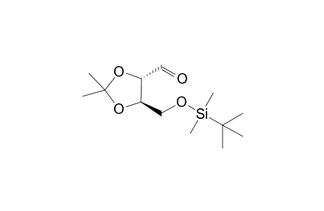 (4S,5R)-5-[[tert-butyl(dimethyl)silyl]oxymethyl]-2,2-dimethyl-1,3-dioxolane-4-carboxaldehyde