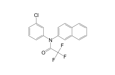 N-(3-Chlorophenyl)-2-naphthylamine, N-trifluoroacetyl-