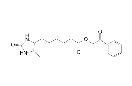 2-Oxo-2-phenylethyl 6-(5-methyl-2-oxo-4-imidazolidinyl)hexanoate
