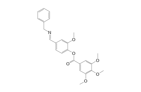 4-(N-benzylformimidoyl)-2-methoxyphenol, 3,4,5-trimethoxybenzoate