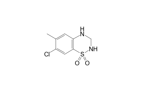 2H-1,2,4-Benzothiadiazine, 7-chloro-3,4-dihydro-6-methyl-, 1,1-dioxide