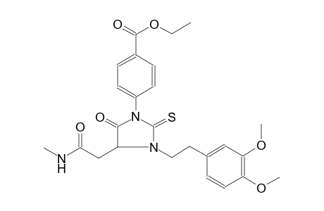 benzoic acid, 4-[3-[2-(3,4-dimethoxyphenyl)ethyl]-4-[2-(methylamino)-2-oxoethyl]-5-oxo-2-thioxo-1-imidazolidinyl]-, ethyl ester