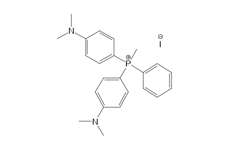bis[p-(dimethylamino)phenyl]methylphenylphosphonium iodide
