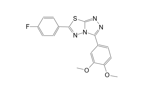 3-(3,4-dimethoxyphenyl)-6-(4-fluorophenyl)-[1,2,4]triazolo[3,4-b][1,3,4]thiadiazole