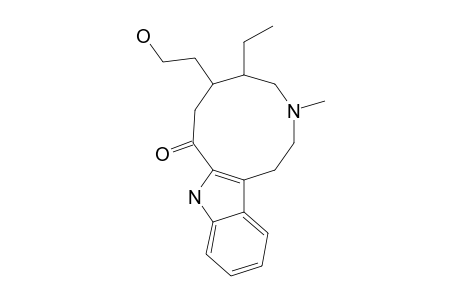 8H-Azecino[5,4-b]indol-8-one, 5-ethyl-1,2,3,4,5,6,7,9-octahydro-6-(2-hydroxyethyl)-3-methyl-, [5R-(5R*,6S*)]-