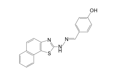 p-hydroxybenzaldehyde, (naphtho[2,1-d]thiazol-2-yl)hydrazone