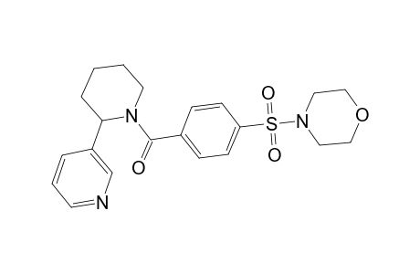 morpholine, 4-[[4-[[2-(3-pyridinyl)-1-piperidinyl]carbonyl]phenyl]sulfonyl]-