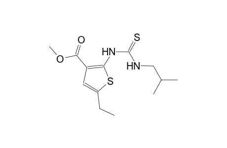 methyl 5-ethyl-2-{[(isobutylamino)carbothioyl]amino}-3-thiophenecarboxylate