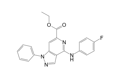 4-(p-Fluorophenyl)amino-6-ethoxycarbonyl-1-phenyl-1H-pyrazolo[4,3-c]pyridine