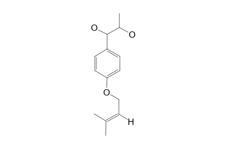 (1S,2R)-(-)-1-[4-(3-methyl-2-butenyl)-oxyphenyl]-propane-1,2-diol