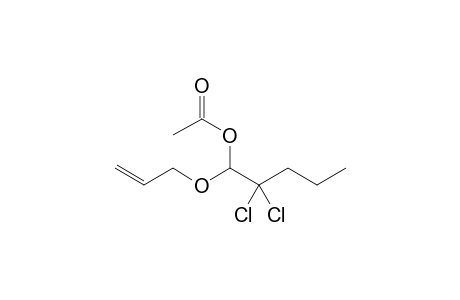 2,2-Dichloro-1-(2-propenyloxy)pentyl acetate
