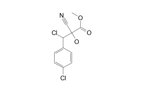 METHYL-3-CHLORO-3-(4-CHLOROPHENYL)-2-CYANO-2-HYDROXYPROPANOATE