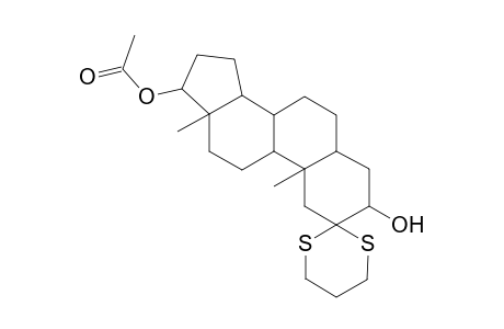 (10,13-dimethyl-3-oxidanyl-spiro[1,3,4,5,6,7,8,9,11,12,14,15,16,17-tetradecahydrocyclopenta[a]phenanthrene-2,2'-1,3-dithiane]-17-yl) ethanoate