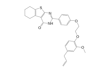 benzo[4,5]thieno[2,3-d]pyrimidin-4(3H)-one, 5,6,7,8-tetrahydro-2-[4-[2-[2-methoxy-4-(2-propenyl)phenoxy]ethoxy]phenyl]-