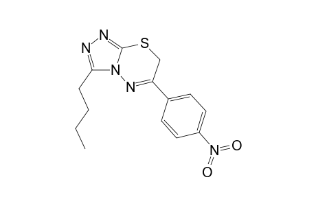 3-Butyl-6-(4-nitro-phenyl)-7H-[1,2,4]triazolo[3,4-b][1,3,4]thiadiazine