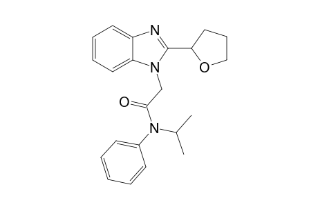 1H-1,3-Benzimidazole-1-acetamide, N-(1-methylethyl)-N-phenyl-2-(tetrahydro-2-furanyl)-