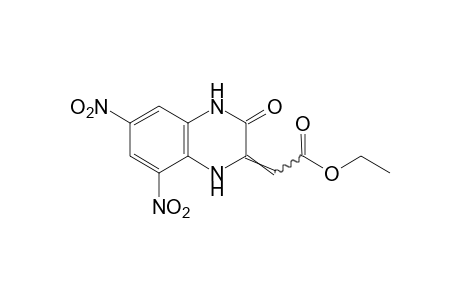 3,4-dihydro-6,8-dinitro-3-oxo-delta 2(1H),a-quinoxalineacetic acid, ethyl etser