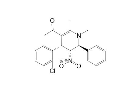 1-((4S,5R,6S)-4-(2-chlorophenyl)-1,2-dimethyl-5-nitro-6-phenyl-1,4,5,6-tetrahydropyridin-3-yl)ethanone