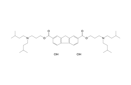 fluorene-2,7-dicarboxylic acid, bis[3-diisopentylamino)propyl]ester, dihydrochloride