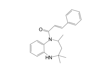 (E)-3-phenyl-1-(2,2,4-trimethyl-3,4-dihydro-1H-1,5-benzodiazepin-5-yl)-2-propen-1-one