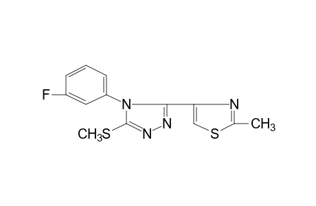 4-(m-fluorophenyl)-3-(2-methyl-4-thiazolyl)-5-(methylthio)-4H-1,2,4-triazole