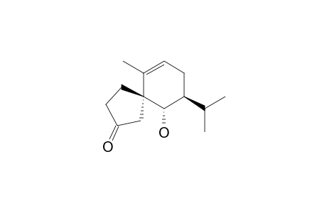 (5R,6S,7S)-10-methyl-6-oxidanyl-7-propan-2-yl-spiro[4.5]dec-9-en-3-one