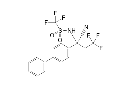 N-(1-([1,1'-biphenyl]-4-yl)-1-cyano-3,3,3-trifluoropropyl)-1,1,1-trifluoromethanesulfon-amide