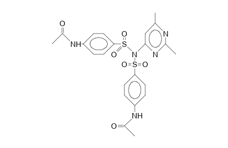 N-[4-[(4-acetamidophenyl)sulfonyl-(2,6-dimethylpyrimidin-4-yl)sulfamoyl]phenyl]acetamide