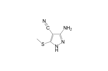 3-Amino-5-methylthio-1H-pyrazole-4-carbonitrile