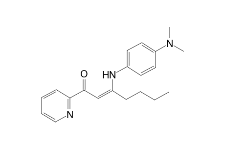 (Z)-3-{[4-(Dimethylamino)phenyl]amino}-1-(pyridin-2-yl)hept-2-en-1-one