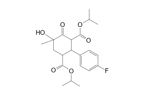 2-(4-Fluoro-phenyl)-5-hydroxy-5-methyl-4-oxo-cyclohexane-1,3-dicarboxylic acid diisopropyl ester