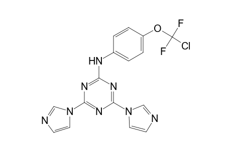 1,3,5-triazin-2-amine, N-[4-(chlorodifluoromethoxy)phenyl]-4,6-di(1H-imidazol-1-yl)-