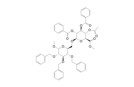 METHYL-2,3,4-TRI-O-BENZYL-6-(METHYL-(4-O-ACETYL-2,3-DI-O-BENZOYL-BETA-D-GLUCOPYRANOSID)-URONATE)-ALPHA-D-GLUCOPYRANOSIDE