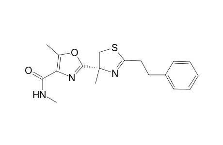 5-Methyl-[(4R)-4-methyl-2-phenylethyl-4,5-dihydrothiazol-4-yl]oxazole-4-carboxylic Acid Methylamide