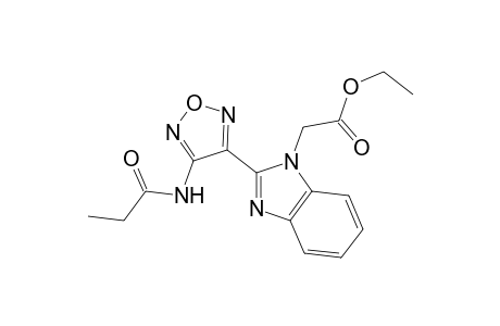[2-(4-Propionylamino-furazan-3-yl)-benzoimidazol-1-yl]-acetic acid ethyl ester