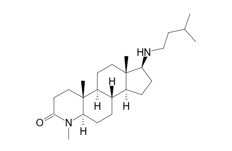 (1S,3aS,3bS,5aR,9aR,9bS,11aS)-1-(isoamylamino)-6,9a,11a-trimethyl-2,3,3a,3b,4,5,5a,8,9,9b,10,11-dodecahydro-1H-indeno[5,4-f]quinolin-7-one