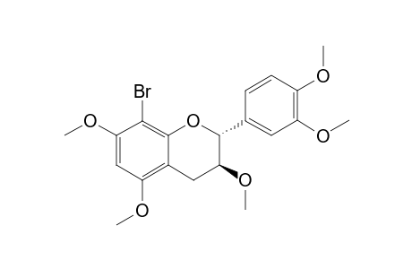 3,3',4',5,7-PENTA-O-METHYL-8-BROMO-CATECHIN