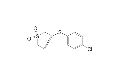 3-[(p-Chlorophenyl)thio]-2,5-dihydrothiophene, 1,1-dioxide