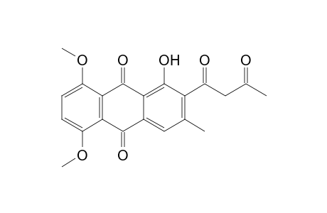 1-Hydroxy-5,8-dimethoxy-3-methyl-2-(3-oxobutanoyl)anthracene-9,10-dione