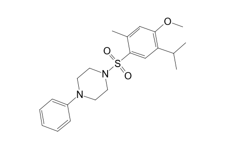 1-{[4-Methoxy-2-methyl-5-(propan-2-yl)benzene]sulfonyl}-4-phenylpiperazine