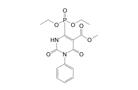 6-Diethoxyphosphoryl-2,4-diketo-3-phenyl-1H-pyrimidine-5-carboxylic acid methyl ester