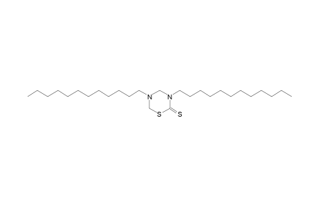 3,5-didodecyltetrahydro-2H-1,3,5-thiadiazine-2-thione