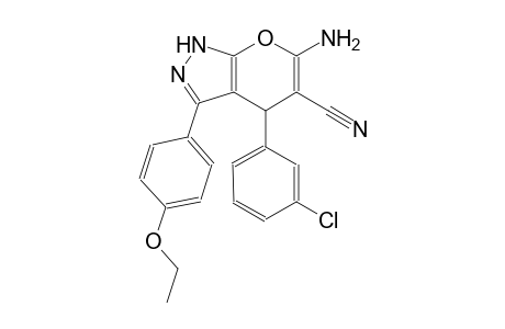 6-amino-4-(3-chlorophenyl)-3-(4-ethoxyphenyl)-1,4-dihydropyrano[2,3-c]pyrazole-5-carbonitrile