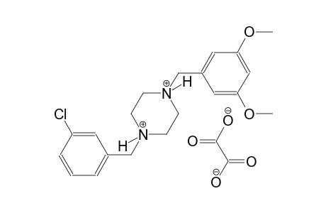 1-(3-chlorobenzyl)-4-(3,5-dimethoxybenzyl)piperazinediium oxalate